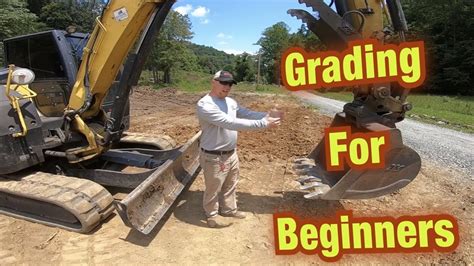 how to grade with a mini digger|how to grade with an excavator.